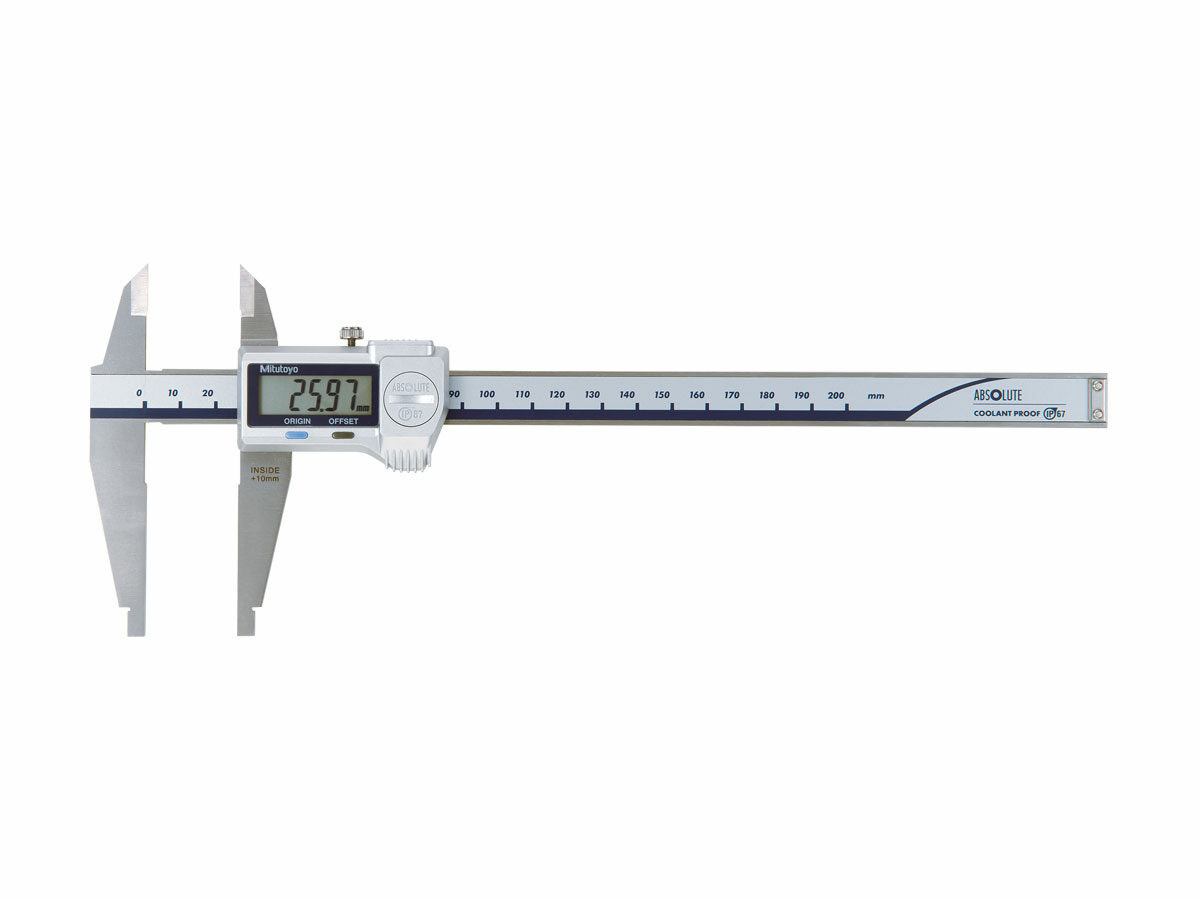 Absolute Digimatic Caliper with Nib Style and Standard Jaws