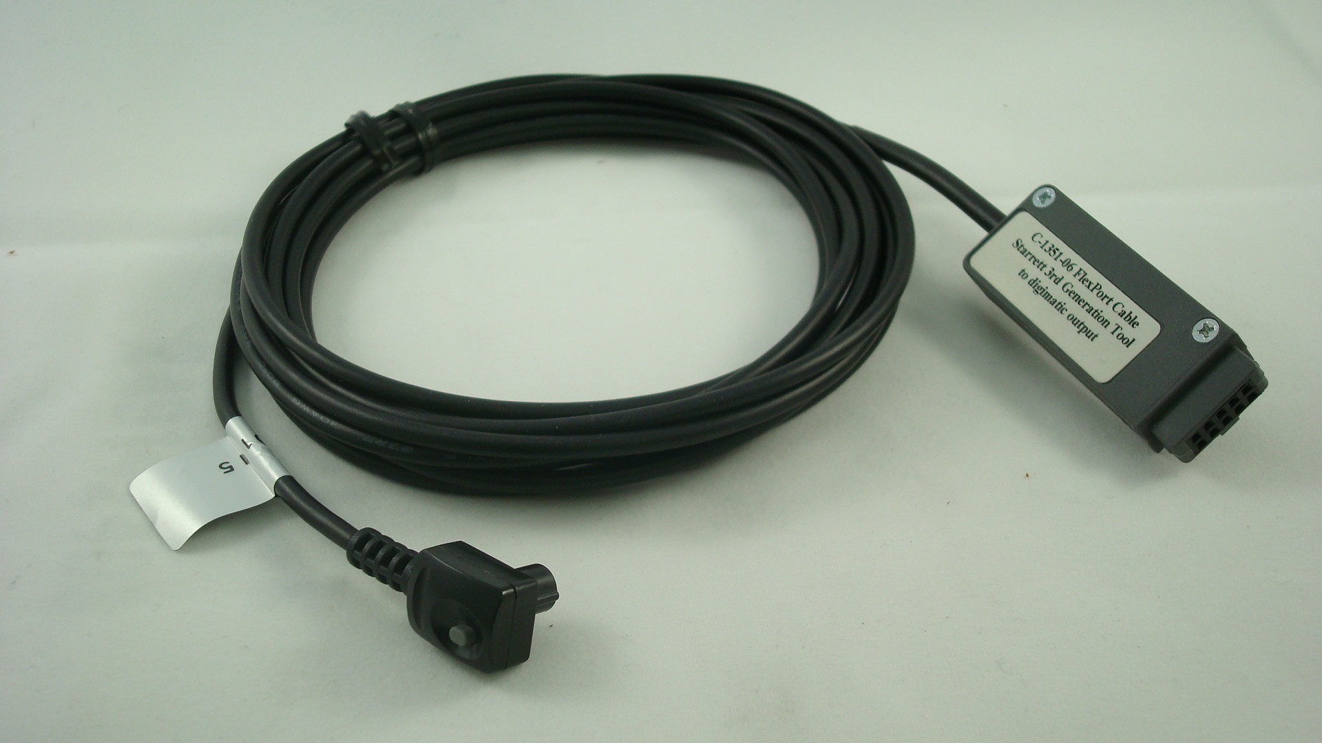 C-1350-06 Starrett 790 Gage Cable to 10 pin connector (6 ft) 