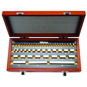 Mitutoyo 516-938-26 Metric Rectangular Gage Block Set, 1mm Base, ASME 0